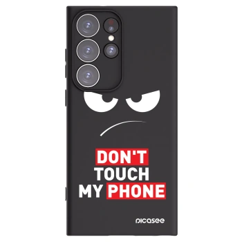 Picasee silikonový černý obal pro Samsung Galaxy S23 Ultra 5G - Angry Eyes - Transparent