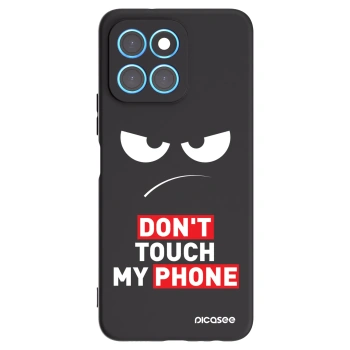 Picasee silikonový černý obal pro Honor X8 5G - Angry Eyes - Transparent