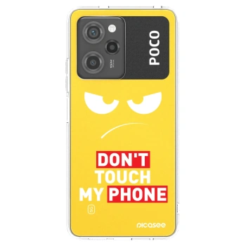 Picasee silikonový černý obal pro Xiaomi Poco X5 Pro - Angry Eyes - Transparent