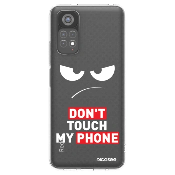 Picasee silikonový průhledný obal pro Xiaomi Redmi Note 11S 5G - Angry Eyes - Transparent