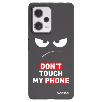 Picasee silikonový černý obal pro Xiaomi Redmi Note 12 Pro+ 5G - Angry Eyes - Transparent
