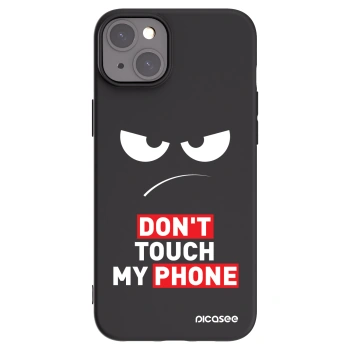Picasee silikonový černý obal pro Apple iPhone 15 Plus - Angry Eyes - Transparent