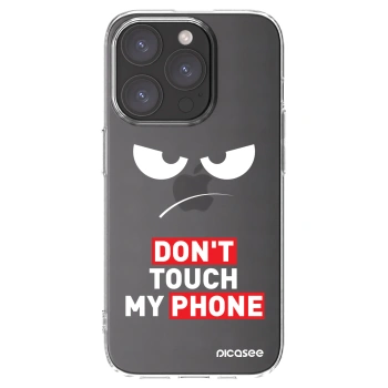 Picasee silikonový průhledný obal pro Apple iPhone 15 Pro - Angry Eyes - Transparent