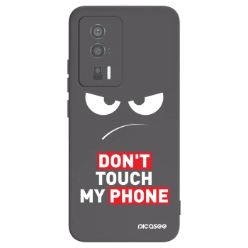 Picasee silikonový černý obal pro Xiaomi Poco F5 Pro 5G - Angry Eyes - Transparent