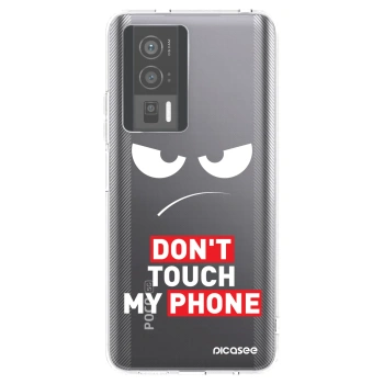 Picasee silikonový průhledný obal pro Xiaomi Poco F5 Pro 5G - Angry Eyes - Transparent