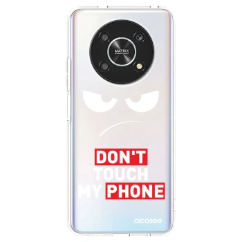 Picasee silikonový průhledný obal pro Honor Magic4 Lite 5G - Angry Eyes - Transparent