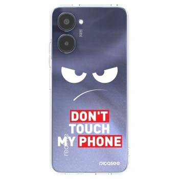 Picasee silikonový průhledný obal pro Realme 10 4G - Angry Eyes - Transparent