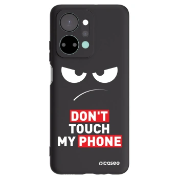 Picasee silikonový černý obal pro Honor X7a - Angry Eyes - Transparent