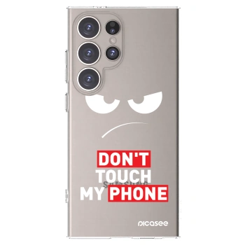 Picasee silikonový průhledný obal pro Samsung Galaxy S24 Ultra S928B 5G - Angry Eyes - Transparent