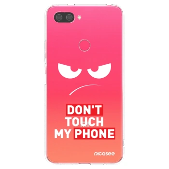 Picasee silikonový průhledný obal pro Xiaomi Mi 8 Lite - Angry Eyes - Transparent