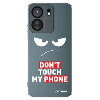 Picasee silikonový průhledný obal pro Xiaomi Redmi 13C 4G - Angry Eyes - Transparent