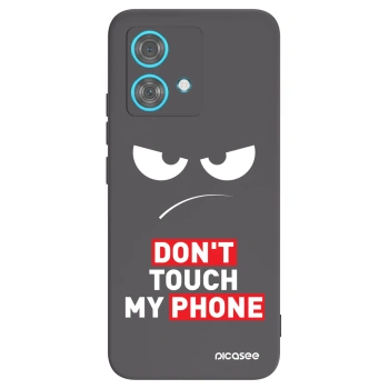 Picasee silikonový černý obal pro Motorola Edge 40 Neo - Angry Eyes - Transparent