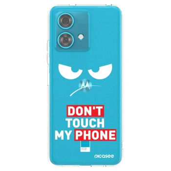 Picasee silikonový průhledný obal pro Motorola Edge 40 Neo - Angry Eyes - Transparent