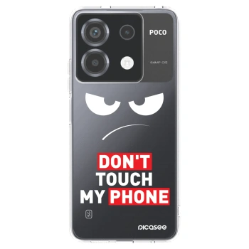 Picasee silikonový průhledný obal pro Xiaomi Poco X6 - Angry Eyes - Transparent