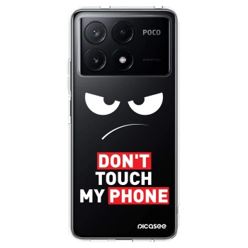 Picasee silikonový průhledný obal pro Xiaomi Poco X6 Pro - Angry Eyes - Transparent