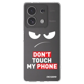 Picasee silikonový průhledný obal pro Xiaomi Redmi Note 13 4G - Angry Eyes - Transparent
