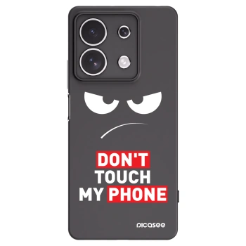 Picasee silikonový černý obal pro Xiaomi Redmi Note 13 4G - Angry Eyes - Transparent