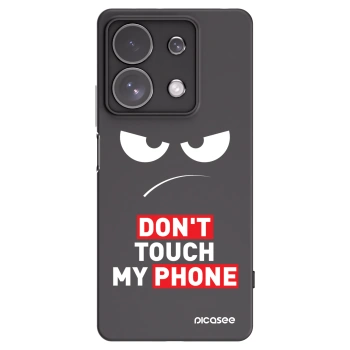 Picasee silikonový černý obal pro Xiaomi Redmi Note 13 Pro 4G - Angry Eyes - Transparent