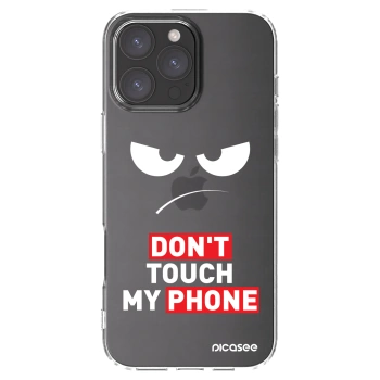 Picasee silikonový průhledný obal pro Apple iPhone 16 Pro Max - Angry Eyes - Transparent