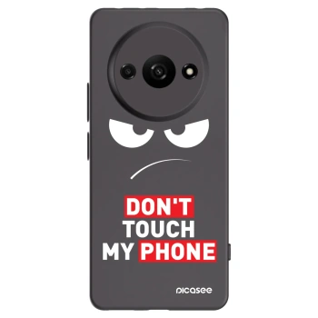 Picasee silikonový černý obal pro Xiaomi Redmi A3 - Angry Eyes - Transparent