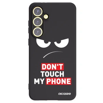 Picasee silikonový černý obal pro Samsung Galaxy S24 FE S721B - Angry Eyes - Transparent