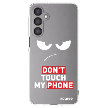 Picasee silikonový průhledný obal pro Samsung Galaxy A16 5G - Angry Eyes - Transparent