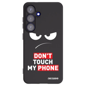 Picasee silikonový černý obal pro Samsung Galaxy S25 5G - Angry Eyes - Transparent