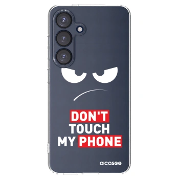 Picasee silikonový průhledný obal pro Samsung Galaxy S25 5G - Angry Eyes - Transparent