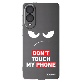 Picasee silikonový průhledný obal pro Samsung Galaxy S25 Edge 5G - Angry Eyes - Transparent