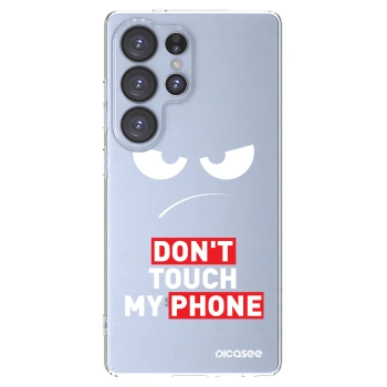 Picasee silikonový průhledný obal pro Samsung Galaxy S25 Ultra 5G - Angry Eyes - Transparent