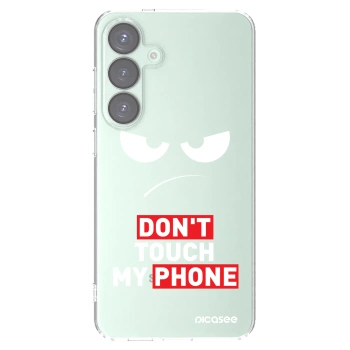 Picasee silikonový průhledný obal pro Samsung Galaxy S25+ 5G - Angry Eyes - Transparent