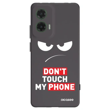 Picasee silikonový černý obal pro Motorola Moto G35 5G - Angry Eyes - Transparent