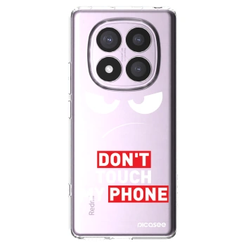Picasee silikonový průhledný obal pro Xiaomi Redmi Note 14 Pro 4G - Angry Eyes - Transparent