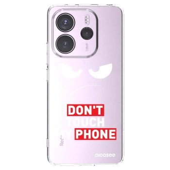 Picasee silikonový průhledný obal pro Xiaomi Redmi Note 14 4G - Angry Eyes - Transparent