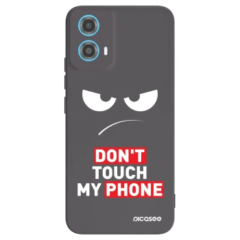 Picasee silikonový černý obal pro Motorola Moto G34 5G - Angry Eyes - Transparent