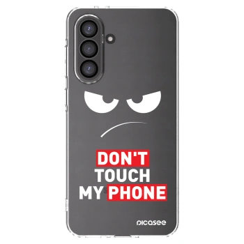 Picasee silikonový průhledný obal pro Samsung Galaxy A36 5G - Angry Eyes - Transparent