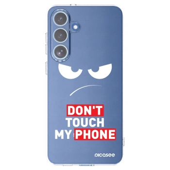 Picasee silikonový průhledný obal pro Samsung Galaxy S25 FE 5G - Angry Eyes - Transparent