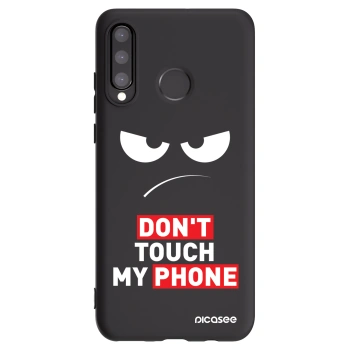 Picasee silikonový černý obal pro Huawei P30 Lite - Angry Eyes - Transparent