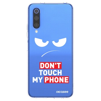 Picasee silikonový průhledný obal pro Xiaomi Mi 9 SE - Angry Eyes - Transparent