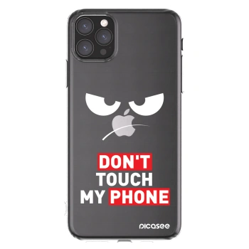 Picasee silikonový průhledný obal pro Apple iPhone 11 Pro Max - Angry Eyes - Transparent