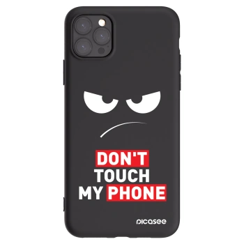 Picasee silikonový černý obal pro Apple iPhone 11 Pro Max - Angry Eyes - Transparent