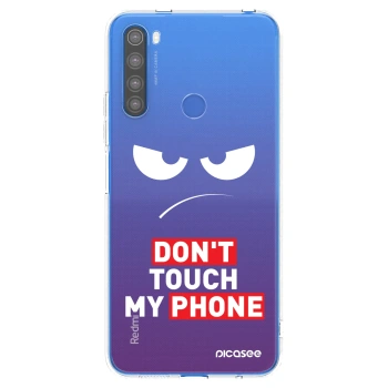 Picasee silikonový průhledný obal pro Xiaomi Redmi Note 8T - Angry Eyes - Transparent
