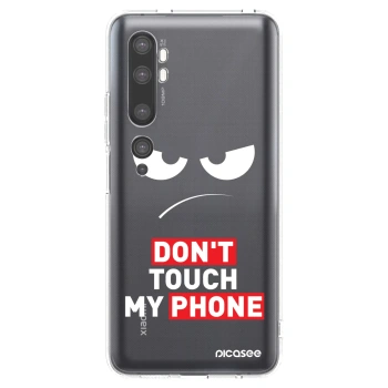 Picasee silikonový průhledný obal pro Xiaomi Mi Note 10 (Pro) - Angry Eyes - Transparent