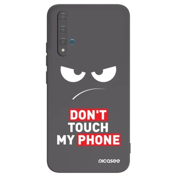 Picasee silikonový černý obal pro Huawei Nova 5T - Angry Eyes - Transparent