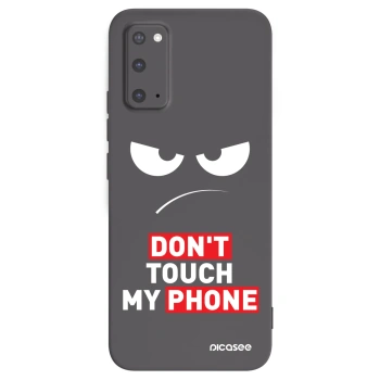 Picasee silikonový černý obal pro Samsung Galaxy S20 G980F - Angry Eyes - Transparent