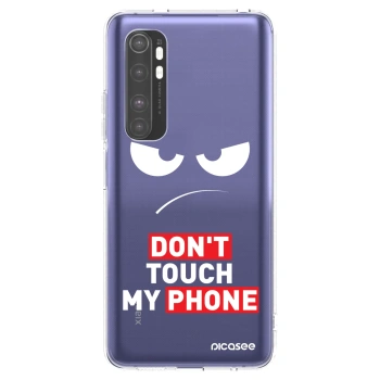 Picasee silikonový průhledný obal pro Xiaomi Mi Note 10 Lite - Angry Eyes - Transparent