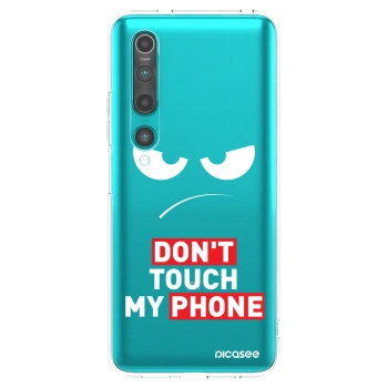 Picasee silikonový průhledný obal pro Xiaomi Mi 10 - Angry Eyes - Transparent