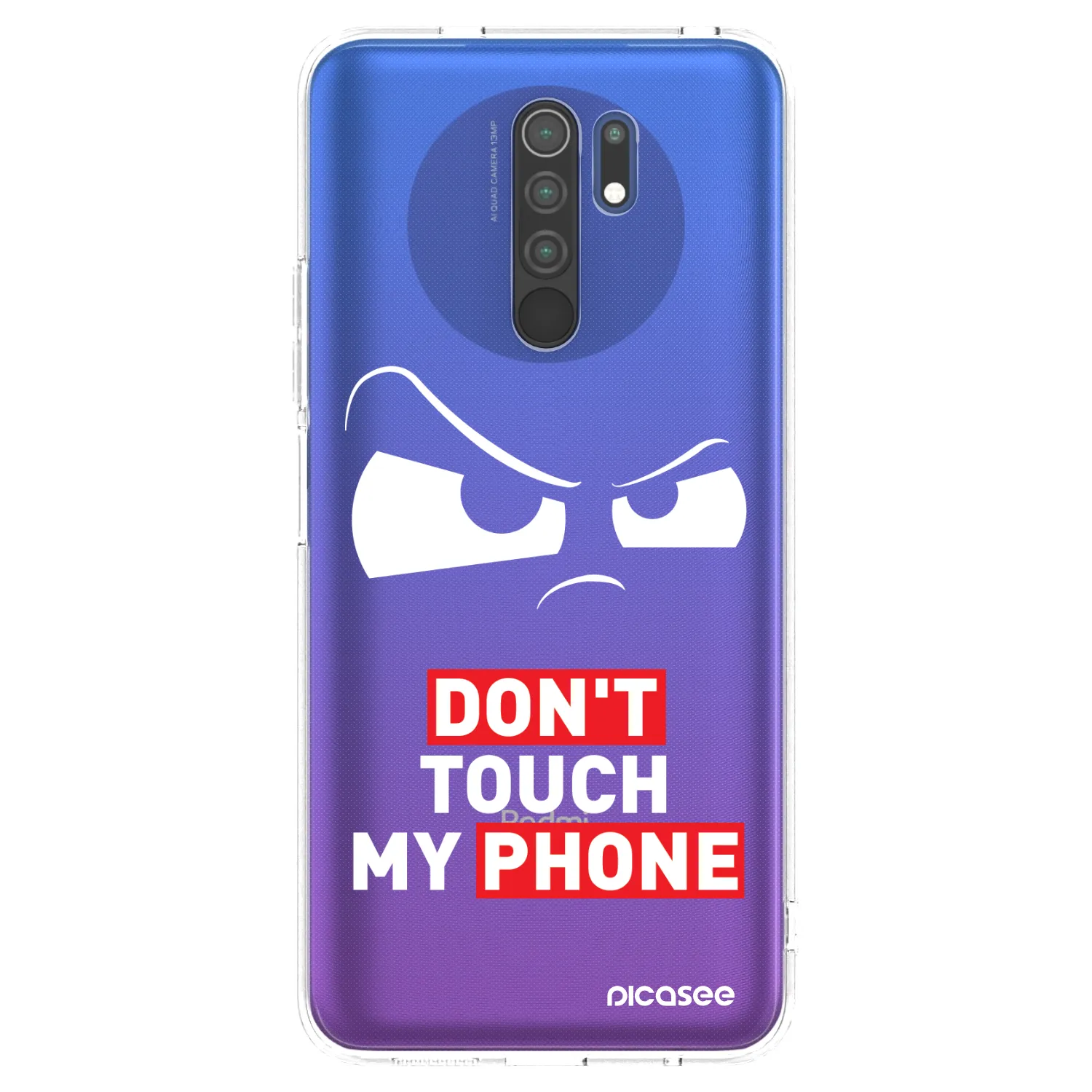Picasee silikonový průhledný obal pro Xiaomi Redmi 9 - Cloudy Eye - Transparent
