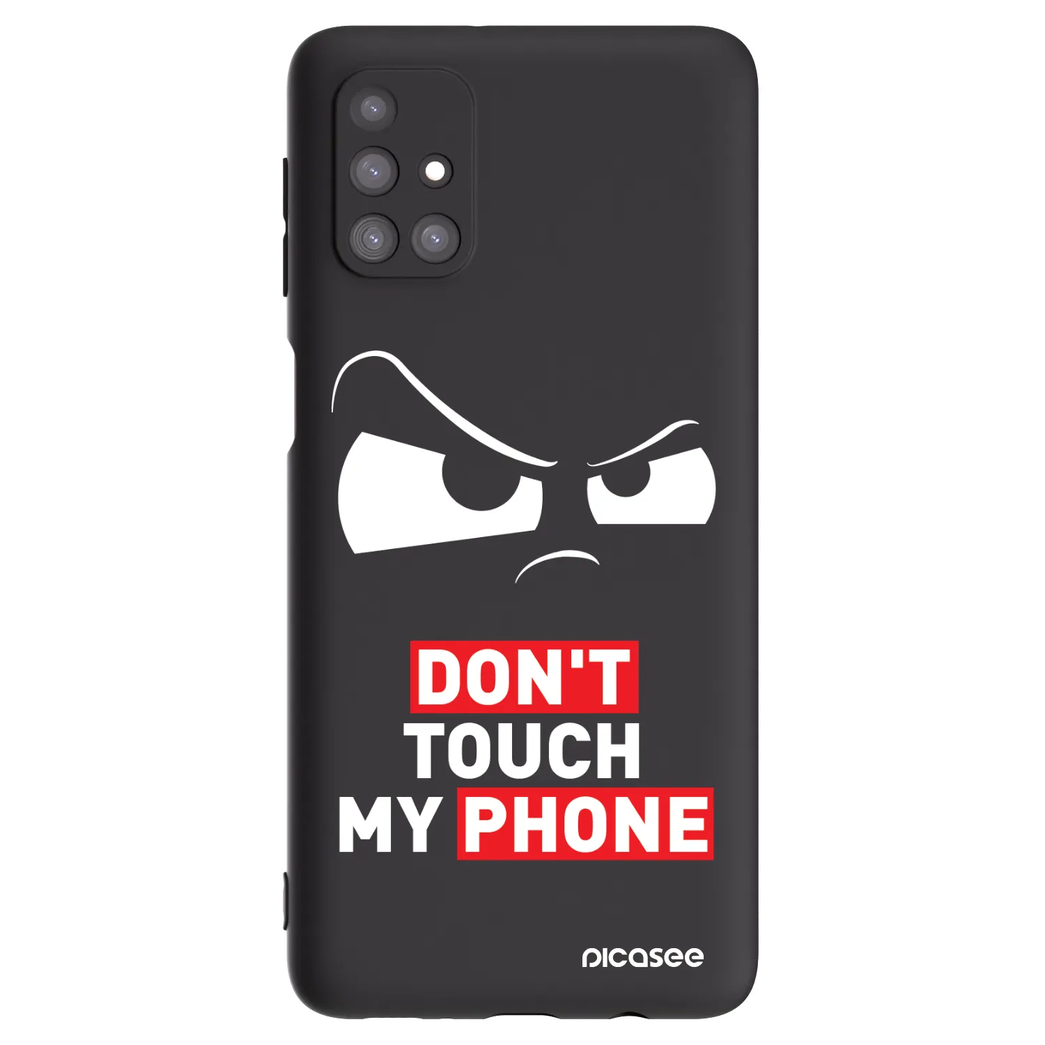 Picasee silikonový černý obal pro Samsung Galaxy M31s - Cloudy Eye - Transparent