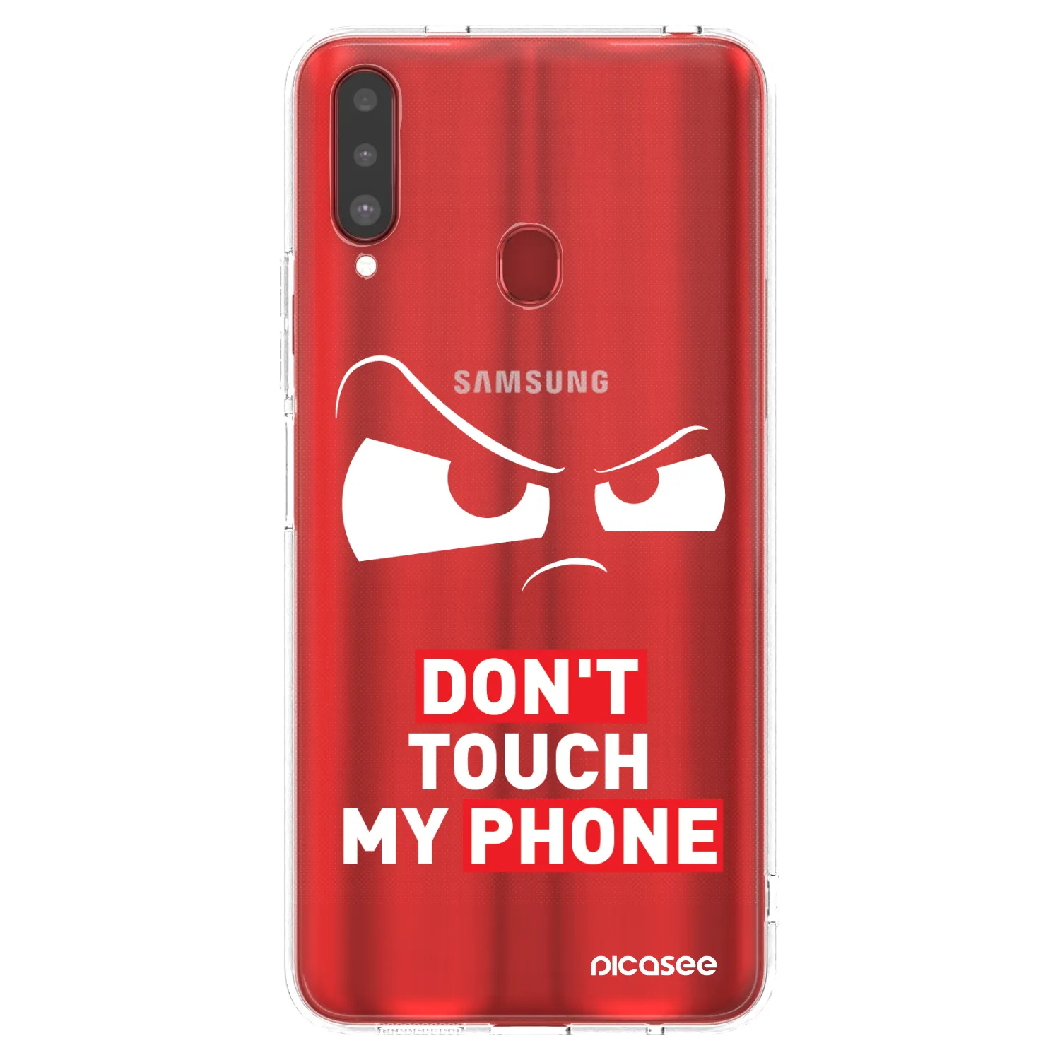 Picasee silikonový průhledný obal pro Samsung Galaxy A20s - Cloudy Eye - Transparent